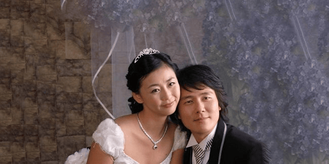 Miki Yim with her husband Sung Kang