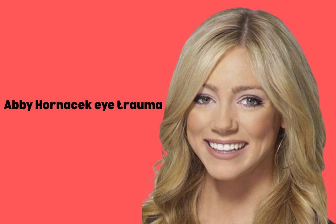 Abby Hornacek eye trauma